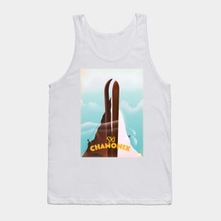 Chamonix-Mont-Blanc Ski poster Tank Top